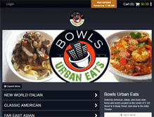 Tablet Screenshot of bowlsurbaneats.com